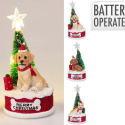 ΣΚΗΝΙΚΟ LED ΜΕ ΣΚΥΛΑΚΙΑ 16.5cm 3 Σχδ