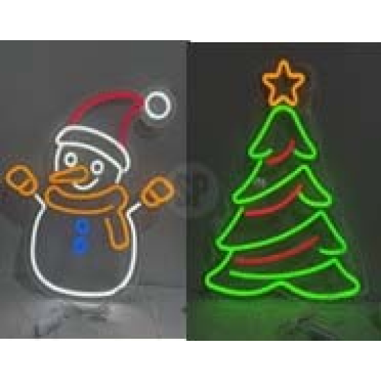 ΦΙΓΟΥΡΕΣ ΝΕΟΝ LED 45x50cm 2Σχδ