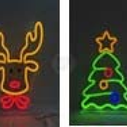 ΦΙΓΟΥΡΕΣ ΝΕΟΝ LED 24x32cm 4Σχδ