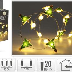 ΛΑΜΠΑΚΙΑ SILVERWIRE ΜΕ ΣΧΕΔΙΟ WW 20LED 1M 4Σχδ