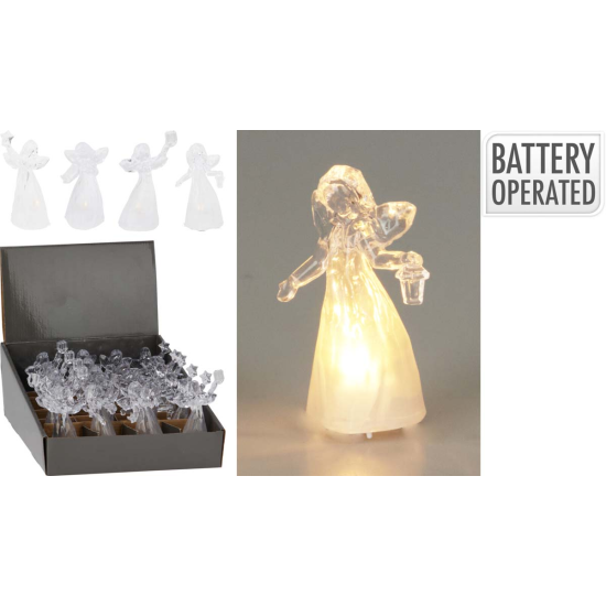 ΆΓΓΕΛΟΣ LED ΑΚΡΥΛΙΚΟ 10cm 4Σχδ