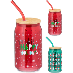 ΠΟΤΗΡΙ ΧΡΙΣΤΟΥΓΕΝΝΩΝ ΜΕ ΚΑΛΑΜΑΚΙ 8x14cm 2Σχδ