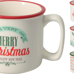 ΚΟΥΠΑ ΧΡΙΣΤΟΥΓΕΝΝΩΝ ΑΠΟ ΠΟΡΣΕΛΑΝΗ 500ML 10x9cm 3Σχδ