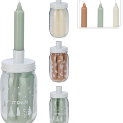 ΚΕΡΙ ΜΕ ΚΗΡΟΠΗΓΙΟ ΣΕ ΒΑΖΟ 8x16cm ΚΕΡΙ 2x12cm 3 Σχδ  S/5