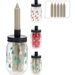 ΚΕΡΙ ΜΕ ΚΗΡΟΠΗΓΙΟ ΣΕ ΒΑΖΟ 8x16cm ΚΕΡΙ 2x12cm 3 Σχδ S/6