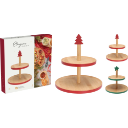 ΕΤΑΖΕΡΑ ΜΕ ΔΕΝΤΡΟ-ΑΣΤΕΡΙ BAMBOO 25x22cm 2Σχδ