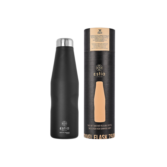 ΘΕΡΜΟΣ TRAVEL FLASK SAVE THE AEGEAN 750ml MIDNIGHT BLACK ΘΕΡΜΟΣ TRAVEL FLASK SAVE THE AEGEAN 750ml MIDNIGHT BLACK