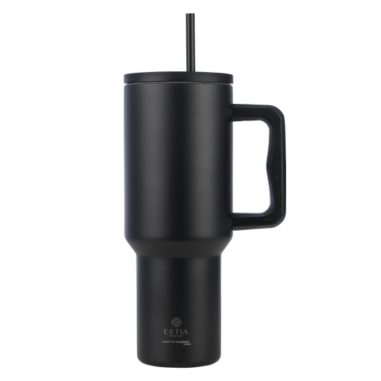 ΘΕΡΜΟΣ STRAW TUMBLER XL SAVE THE AEGEAN 1200ml MIDNIGHT BLACK ΘΕΡΜΟΣ STRAW TUMBLER XL SAVE THE AEGEAN 1200ml MIDNIGHT BLACK