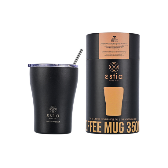 ΘΕΡΜΟΣ COFFEE MUG SAVE THE AEGEAN 350ml MIDNIGHT BLACK ΘΕΡΜΟΣ COFFEE MUG SAVE THE AEGEAN 350ml MIDNIGHT BLACK