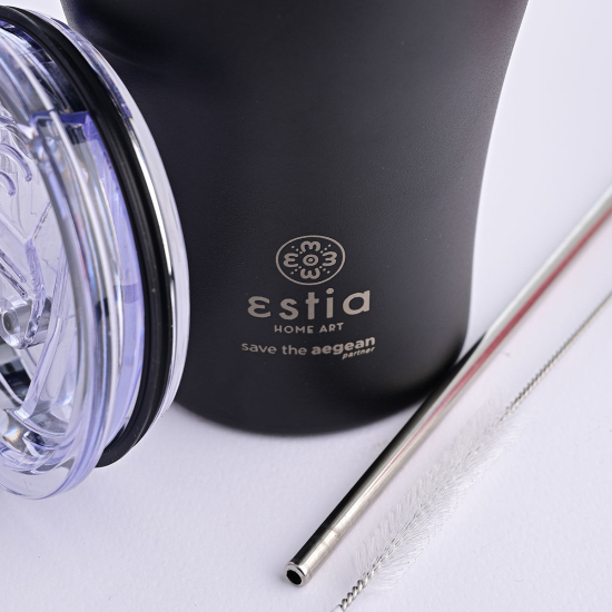 ΘΕΡΜΟΣ COFFEE MUG SAVE THE AEGEAN 350ml MIDNIGHT BLACK ΘΕΡΜΟΣ COFFEE MUG SAVE THE AEGEAN 350ml MIDNIGHT BLACK