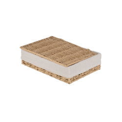 ΚΟΥΤΙ ΑΠΟΘΗΚΕΥΣΗΣ & ΟΡΓΑΝΩΣΗΣ BOTANICA 28x20x10 cm ΜΕ ΕΣΩΤΕΡΙΚΗ ΕΠΕΝΔΥΣΗ & ΚΑΠΑΚΙ