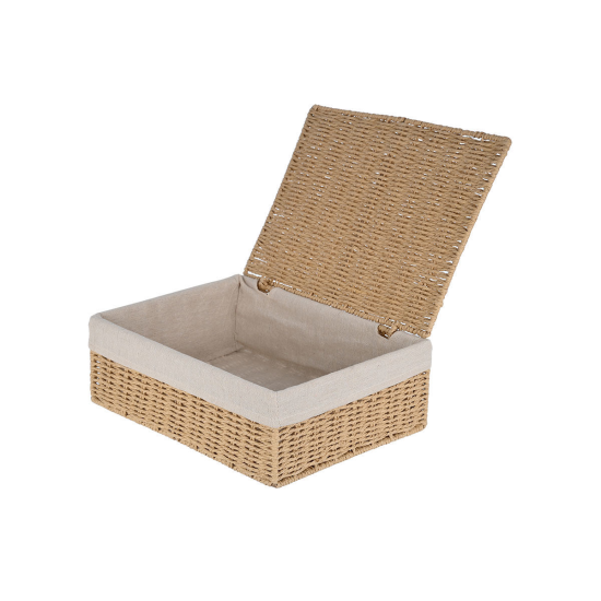 ΚΟΥΤΙ ΑΠΟΘΗΚΕΥΣΗΣ & ΟΡΓΑΝΩΣΗΣ BOTANICA 32x24x12 cm ΜΕ ΕΣΩΤΕΡΙΚΗ ΕΠΕΝΔΥΣΗ & ΚΑΠΑΚΙ