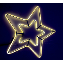 ΑΣΤΕΡΙ ΔΙΠΛΟ ΜΕ ΣΤΑΘΕΡΟ ΘΕΡΜΟ ΛΕΥΚΟ ΦΩΣ LED 3M 60EK