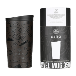 ΘΕΡΜΟΣ TRAVEL MUG SAVE THE AEGEAN 350 ml NOIR ECHO