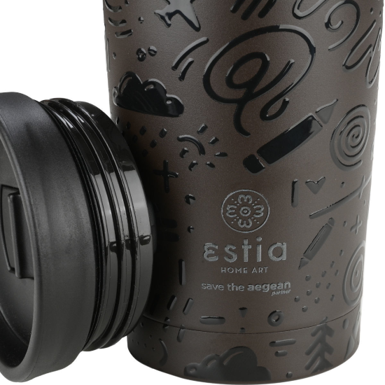 ΘΕΡΜΟΣ TRAVEL MUG SAVE THE AEGEAN 350 ml NOIR ECHO