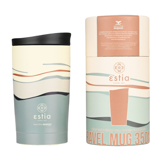 ΘΕΡΜΟΣ TRAVEL MUG SAVE THE AEGEAN 350 ml ECOZEN HORIZON