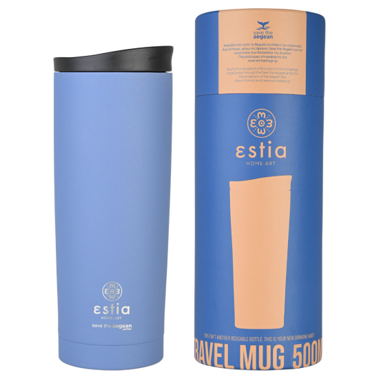 ΘΕΡΜΟΣ TRAVEL MUG SAVE THE AEGEAN 500ml DENIM BLUE ΘΕΡΜΟΣ TRAVEL MUG SAVE THE AEGEAN 500ml DENIM BLUE