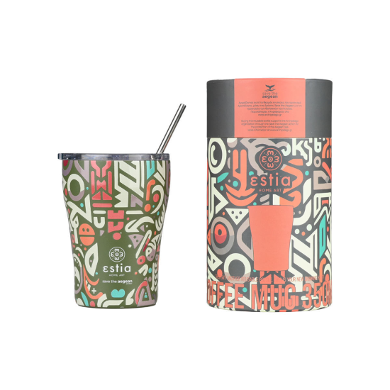 ΘΕΡΜΟΣ COFFEE MUG SAVE THE AEGEAN 350 ml GEOVIVID ΘΕΡΜΟΣ COFFEE MUG SAVE THE AEGEAN 350 ml GEOVIVID