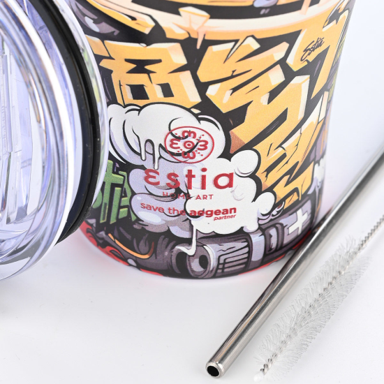 ΘΕΡΜΟΣ COFFEE MUG SAVE THE AEGEAN 350ml GRAFFITI RHYTHM ΘΕΡΜΟΣ COFFEE MUG SAVE THE AEGEAN 350ml GRAFFITI RHYTHM