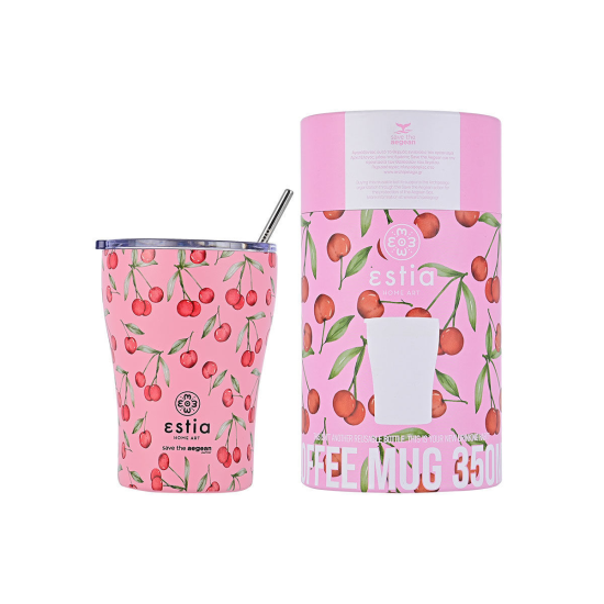 ΘΕΡΜΟΣ COFFEE MUG SAVE THE AEGEAN 350ml CHERRY ROSE ΘΕΡΜΟΣ COFFEE MUG SAVE THE AEGEAN 350ml CHERRY ROSE