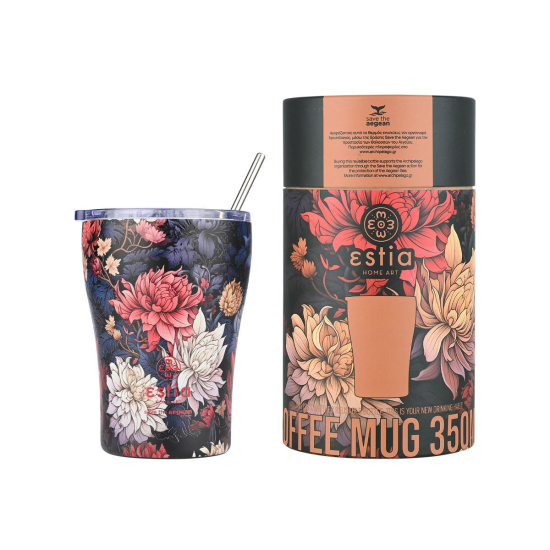 ΘΕΡΜΟΣ COFFEE MUG SAVE THE AEGEAN 350ml MIDNIGHT BLOSSOM ΘΕΡΜΟΣ COFFEE MUG SAVE THE AEGEAN 350ml MIDNIGHT BLOSSOM